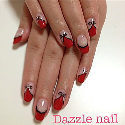 赤の変形フレンチ