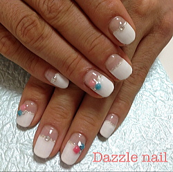 白の真ん中フレンチ