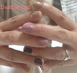 マーブルチョコみたいにおいしそうなジェルネイル