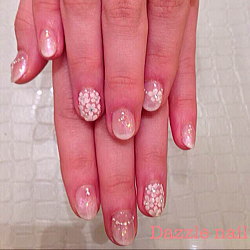 ブライダルに合わせたジェルネイル