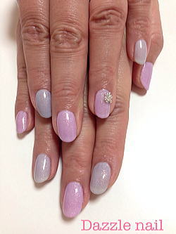 パープルとグレーのコンビネイル