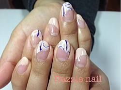 変形フレンチに大人プッチ柄