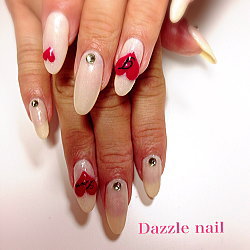 ハートジェルネイル