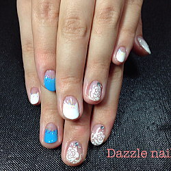 白の逆フレンチ