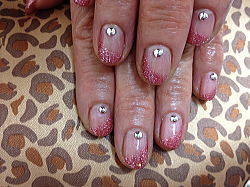 はではでラメのフレンチ