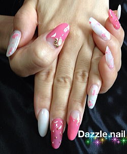 小花がらのスカルプ