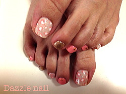 サーモンピンクを使った大人レオパード