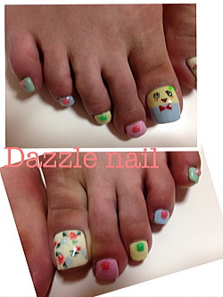 ふなっしーなっしーなフットネイル