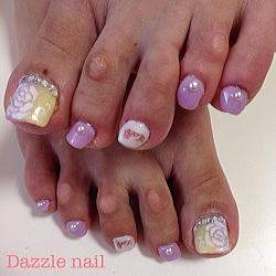 パープルイエローフットジェル