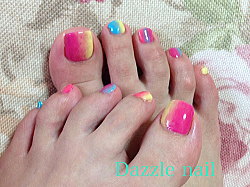 エスニックなフットネイル