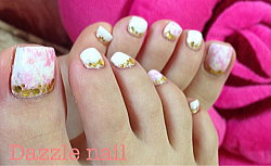 ラメのフットジェル