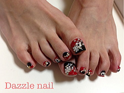 お正月フットネイル